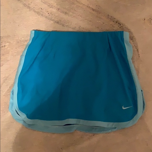 Blue nike tennis skirt